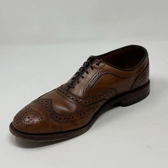 Allen Edmonds McAllister Wingtip Oxford Shoes Mens 8.5 D Brown Calfskin Leather main image 7